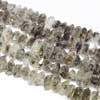 Natural Herkimer Diamond Quartz Step Cut Beads Strand Rondelles Sold per 8 inch strand& Sizes from 11mm to 12mm approx Natural, beautiful and brilliant, Herkimer Crystals are exquisite. Because of the gem stones clarity, natural facets, and double termin